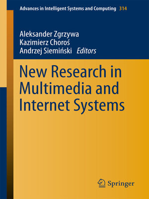 cover image of New Research in Multimedia and Internet Systems